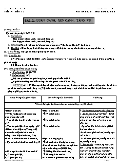 Giáo án Công nghệ Lớp 7 - Tuần 9 - Liêu Thanh Tùng