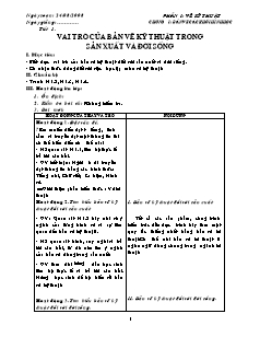 Giáo án Công nghệ Lớp 8 - Tiết 1-12