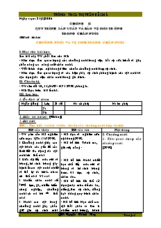 Giáo án Công nghệ Lớp 7 - Chương trình học kì 2 - Trường THCS Thị trấn Bắc Hà