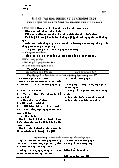 Giáo án Công nghệ Lớp 7 - Tiết 1-47 (Bản đẹp)