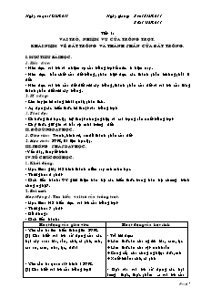 Giáo án Công nghệ Lớp 7 - Tiết 1-48 (Bản hay)