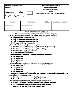 Đề kiểm tra Học kì 2 Công nghệ Lớp 9 - Trường THCS An Hóa (Có đáp án)