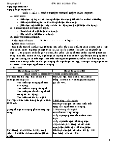 Giáo án Công nghệ Lớp 9 - Bài 1-10 - Bùi Thị Minh Thu