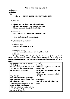 Giáo án Công nghệ Lớp 9 - Bài 5: Thực hành nối dây dẫn điện (Bản đẹp)