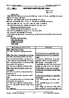 Giáo án Công nghệ Lớp 9 - Phần: Điện dân dụng - Chương trình cả năm - Phạm Thị Phương