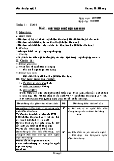 Giáo án Công nghệ Lớp 9 - Phần: Điện dân dụng - Chương trình cả năm - Hoàng Thị Nhung