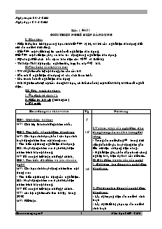 Giáo án Công nghệ Lớp 9 - Phần: Điện dân dụng - Chương trình học kì 1 (Bản đẹp)