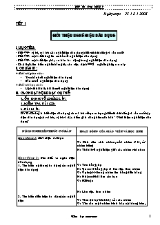 Giáo án Công nghệ Lớp 9 - Phần: Điện dân dụng - Tiết 1-35 (Bản đẹp)