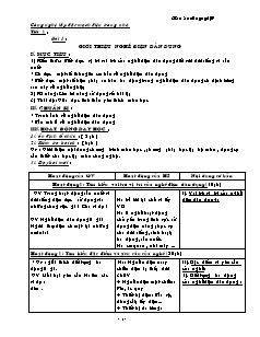 Giáo án Công nghệ Lớp 9 - Phần: Điện dân dụng - Tiết 1-8