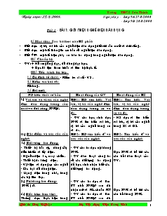 Giáo án Công nghệ Lớp 9 - Phần: Mạng điện trong nhà - Tiết 1-30 - Trường THCS Sơn Thịnh