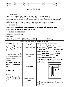 Giáo án Công nghệ Lớp 9 - Phần: Mạng điện trong nhà - Tiết 33: Ôn tập (Tiếp theo)