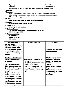 Giáo án Công nghệ Lớp 9 - Phần: Trồng cây ăn quả - Bài 1-9