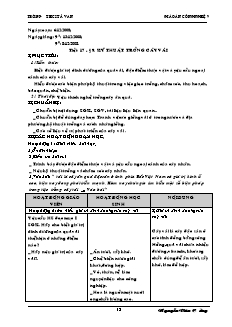 Giáo án Công nghệ Lớp 9 - Phần: Trồng cây ăn quả - Tuần 17: Kỹ thuật trồng cây vải - Nguyễn Văn Cường