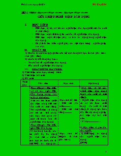 Giáo án Công nghệ Lớp 9 - Tiết 1-35 - Trần Công Chiến