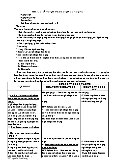 Giáo án Công nghệ Lớp 9 - Tiết 1-60