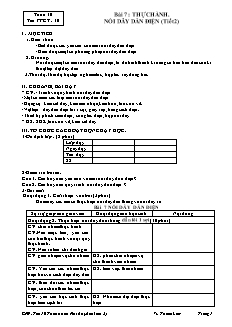 Giáo án Công nghệ Lớp 9 - Tiết 10, Bài 7: Thực hành nối dây dẫn điện (Tiết 2)