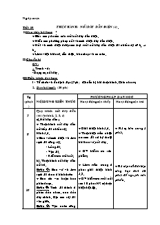 Giáo án Công nghệ Lớp 9 - Tiết 10: Thực hành nối dây dẫn điện (Tiếp theo)