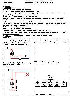 Giáo án Công nghệ Lớp 9 - Tiết 13: Lắp mạch điện bảng điện