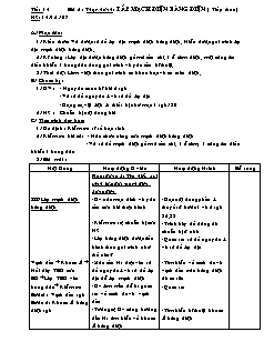 Giáo án Công nghệ Lớp 9 - Tiết 14, Bài 6: Thực hành lắp mạch điện bảng điện (Tiếp theo)