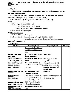 Giáo án Công nghệ Lớp 9 - Tiết 16, Bài 6: Thực hành lắp mạch điện bảng điện (Tiếp theo)