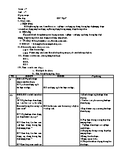 Giáo án Công nghệ Lớp 9 - Tiết 17: Ôn tập (Bản hay)