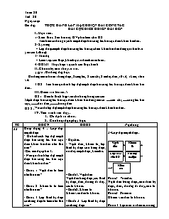 Giáo án Công nghệ Lớp 9 - Tiết 20: Thực hành lắp mạch điện hai công tắc hai cực điều khiển hai đèn (Bản hay)