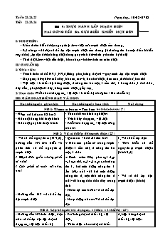 Giáo án Công nghệ Lớp 9 - Tiết 22-24