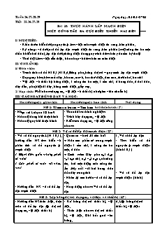 Giáo án Công nghệ Lớp 9 - Tiết 25-28