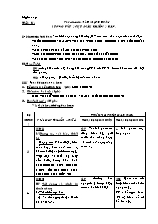 Giáo án Công nghệ Lớp 9 - Tiết 25: Thực hành lắp mạch điện một công tắc ba cực điều khiển hai đèn (Bản hay)