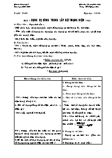 Giáo án Công nghệ Lớp 9 - Tiết 5: Dụng cụ dùng trong lắp đặt mạng điện (Tiếp theo) - Hoàng Văn Luận