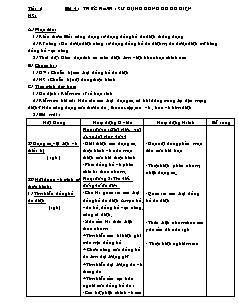 Giáo án Công nghệ Lớp 9 - Tiết 6, Bài 4: Thực hành sử dụng đồng hồ đo điện (Bản hay)