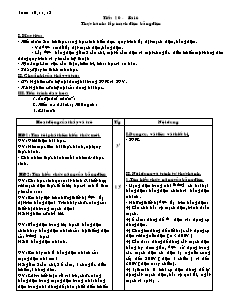 Giáo án Công nghệ Lớp 9 - Tuần 10+11+12 (Bản hay)