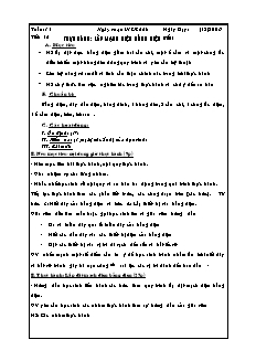 Giáo án Công nghệ Lớp 9 - Tuần 15+25