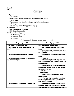 Giáo án Công nghệ Lớp 9 - Tuần 19: Ôn tập