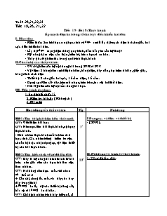 Giáo án Công nghệ Lớp 9 - Tuần 20-23