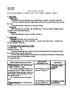 Giáo án Công nghệ Lớp 9 - Tuần 28+29