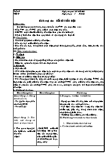 Giáo án Công nghệ Lớp 9 - Tuần 9, Bài 5: Thực hành nối dây dẫn điện