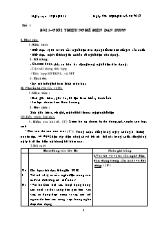 Giáo án nghề Công nghệ Khối 9 - Phần: Điện dân dụng - Chương trình cả năm (Chuẩn kiến thức)