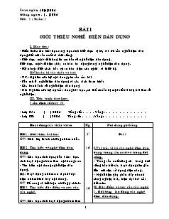 Giáo án nghề Công nghệ Lớp 9 - Phần: Điện dân dụng - Chương trình cả năm (Bản chuẩn kiến thức)