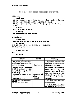 Giáo án nghề Công nghệ Lớp 9 - Phần: Điện dân dụng - Chương trình cả năm - Phạm Ngọc Phượng