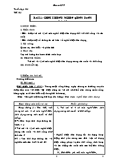 Giáo án nghề Công nghệ Lớp 9 - Phần: Điện dân dụng - Chương trình cả năm (Bản chuẩn kĩ năng)