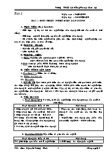 Giáo án nghề Công nghệ Lớp 9 - Phần: Điện dân dụng - Chương trình cả năm - Nguyễn Trường Bình