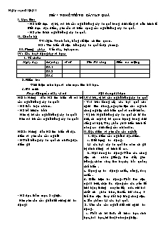 Giáo án nghề Công nghệ Lớp 9 - Phần: Trồng cây ăn quả - Chương trình cả năm (Bản đẹp)