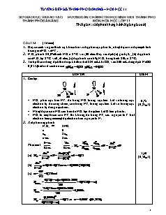 5 Đề thi học sinh giỏi Hóa học Lớp 11 - Sở giáo dục vào tạo Đà Nẵng (Có đáp án)