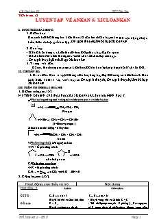 Bài tập Hóa học Lớp 11 - Ankan. Xicloankan - Đinh Sơn Nữ