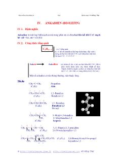 Bài tập Hóa học Lớp 11 - Chương 4: Ankađien - Võ Hồng Thái