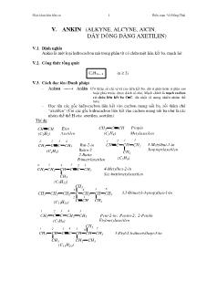 Bài tập Hóa học Lớp 11 - Chương 5: Ankin - Võ Hồng Thái