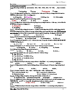 Bài tập Hóa học Lớp 11 - Phần: Anhkan - Nguyễn Thị Hằng