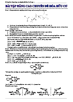 Bài tập nâng cao Chuyên đề Hóa hữu cơ
