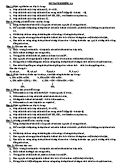 Bài tập trắc nghiệm và tự luận Hóa học Lớp 11 - Chương 4+5